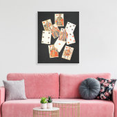 Speelkaarten Canvas Afdruk (Insitu (Woonkamer))