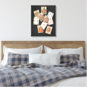 Speelkaarten Canvas Afdruk (Insitu (Slaapkamer))