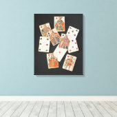 Speelkaarten Canvas Afdruk (Insitu (Houten vloer))