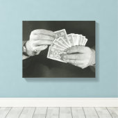 Speelkaarten Canvas Afdruk (Insitu (Houten vloer))
