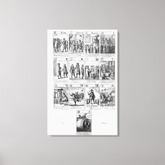 speelkaarten canvas afdruk (Voorkant)