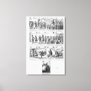 speelkaarten canvas afdruk