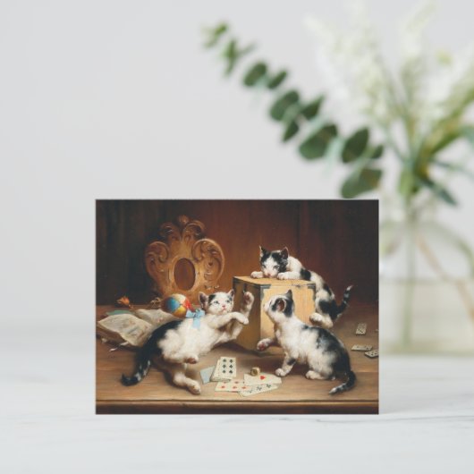 Speelkaarten | Carl Reichert Briefkaart (Staand voorkant)