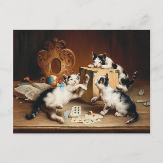 Speelkaarten | Carl Reichert Briefkaart (Voorkant)