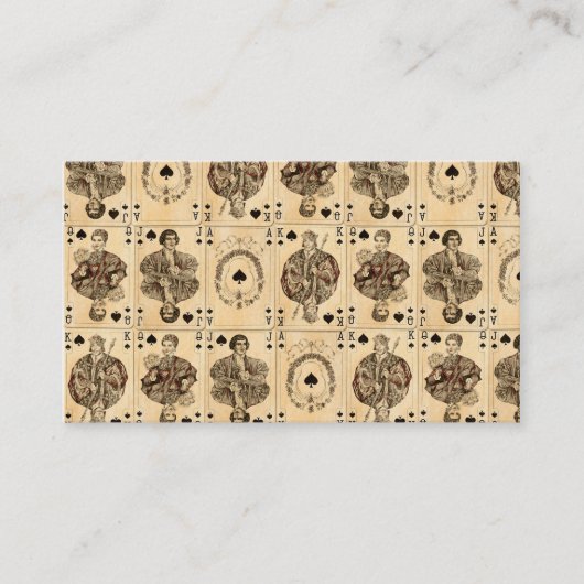  speelkaarten Collage Ace Queen King Jack Visitekaartje (Voorkant)