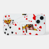 Speelkaarten Collectie iPhone 15 Case (Achterkant horizontaal)