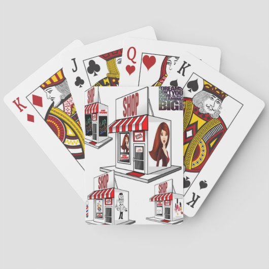 Speelkaarten cosmetoloog schoonheidssalon (Achterkant)