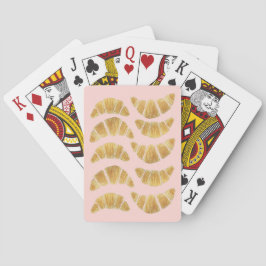 Speelkaarten: Croissant Roos Waterverf Pokerkaarten