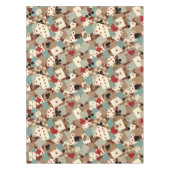 speelkaarten en dobbelpatroon tafelkleed (Voorkant)