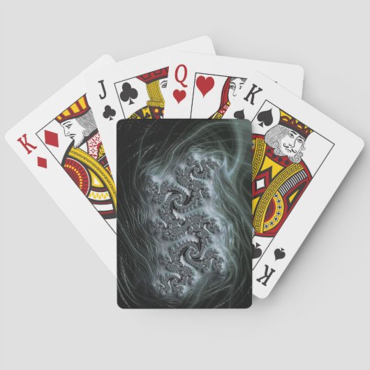 speelkaarten - F395 "Zilveren Zijde Zijde Draak" (Achterkant)