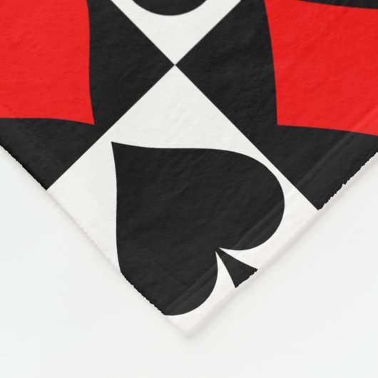 Speelkaarten Fleece Deken (Hoek)