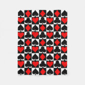 Speelkaarten Fleece Deken (Voorkant)