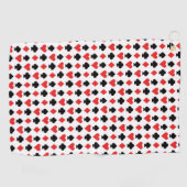 speelkaarten golfhanddoek (Horizontaal)