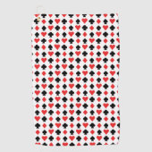 speelkaarten golfhanddoek (Voorkant)
