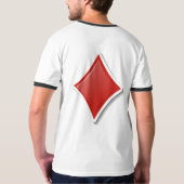 Speelkaarten grafisch ontwerp t-shirt (Achterkant)