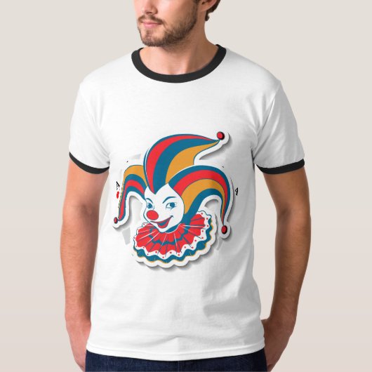 Speelkaarten grafisch ontwerp t-shirt (Voorkant)