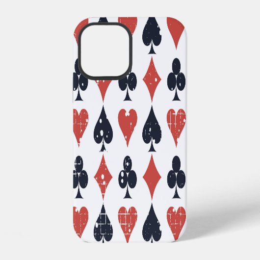 Speelkaarten: Grunge Abstract Pattern iPhone Hoesje (Achterkant)