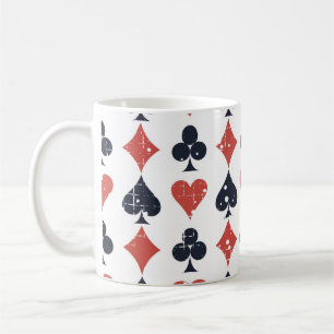 Speelkaarten: Grunge Abstract Pattern Koffiemok
