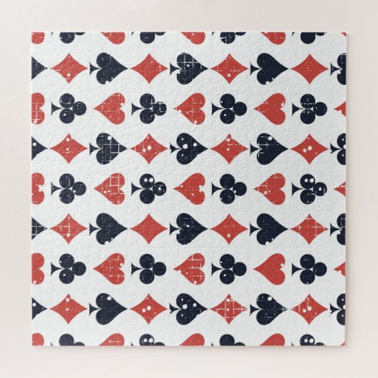 Speelkaarten: Grunge Abstract Pattern Legpuzzel (Horizontaal)
