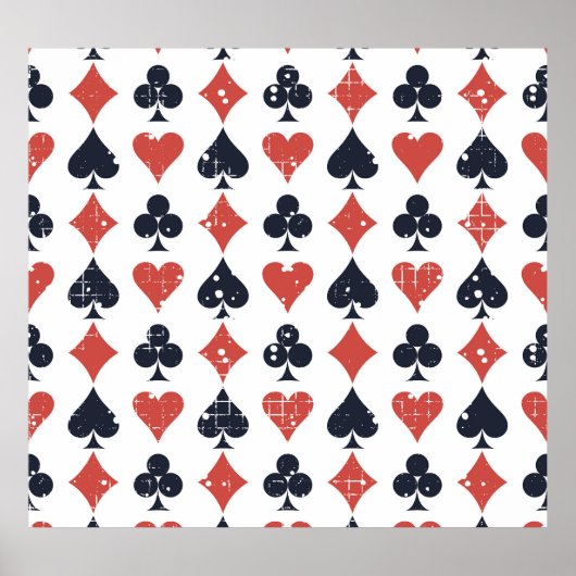 Speelkaarten: Grunge Abstract Pattern Poster (Voorkant)