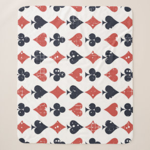 Speelkaarten: Grunge Abstract Pattern Sherpa Deken