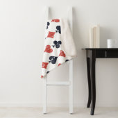 Speelkaarten: Grunge Abstract Pattern Sherpa Deken (In situ)