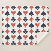 Speelkaarten: Grunge Abstract Pattern Sherpa Deken (Voorkant (horizontaal))