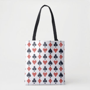 Speelkaarten: Grunge Abstract Pattern Tote Bag
