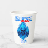 Speelkaarten - Halloween Blaze Trio Papieren Bekers (Voorkant)