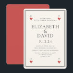 speelkaarten harten Eenvoudig huwelijk Kaart<br><div class="desc">speelkaarten harten Eenvoudig huwelijk</div>