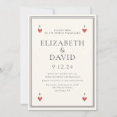 speelkaarten harten Eenvoudig huwelijk Kaart (Voorkant)