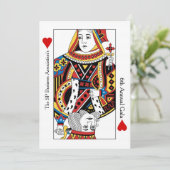 Speelkaarten Jaarlijkse Gala & Charity Veiling Uit Kaart (Staand voorkant)