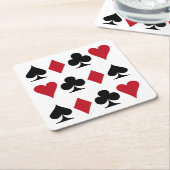Speelkaarten Kartonnen Onderzetters (Schuin)