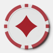 Speelkaarten Kleur - Diamonds Poker Chips (Voorkant)