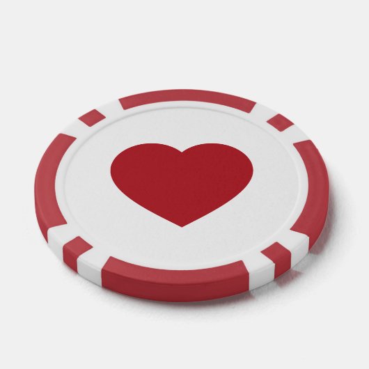 Speelkaarten Kleur - Hearts Poker Chips (Enkel)