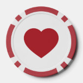 Speelkaarten Kleur - Hearts Poker Chips (Achterkant)