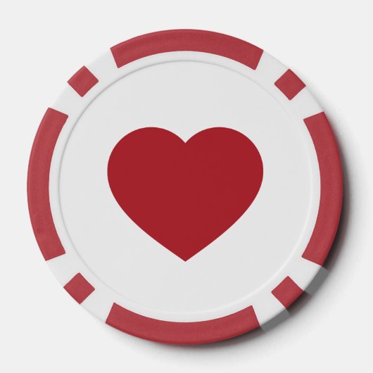 Speelkaarten Kleur - Hearts Poker Chips (Achterkant)