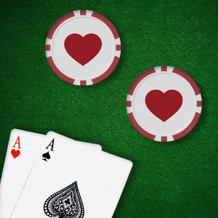 Speelkaarten Kleur - Hearts Poker Chips