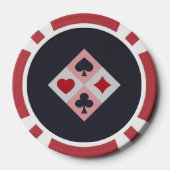  speelkaarten kleuren poker chips (Achterkant)