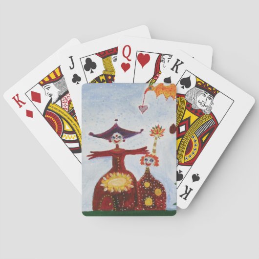 Speelkaarten knuffelen me (Achterkant)