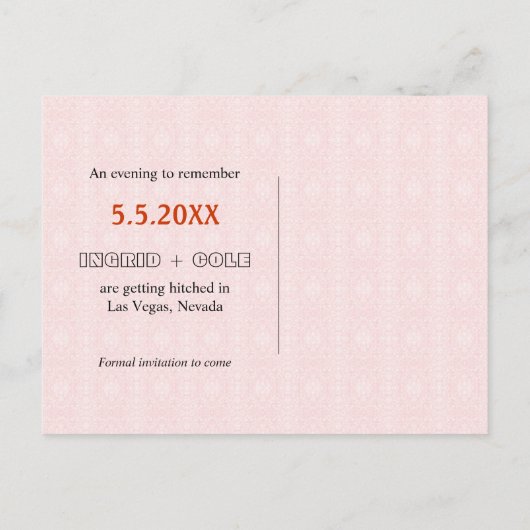 Speelkaarten Koningin + Koning van Harten Save the Aankondigingskaart (Achterkant)