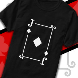 Speelkaarten Kostuum Jack Diamonds Kaart Jack Kaar T-shirt