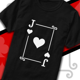 Speelkaarten Kostuum Jack Hearts Kaart Jack Kaart T-shirt