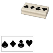 speelkaarten, kunststempel rubberstempel (Gestempeld)