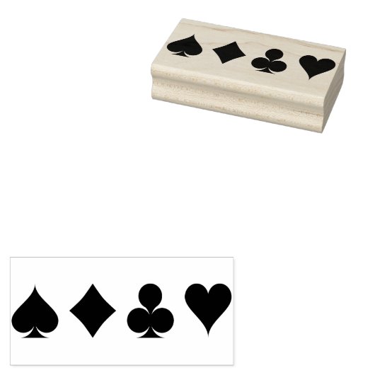 speelkaarten, kunststempel rubberstempel (Gestempeld)