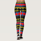 Speelkaarten Leggings (Achterkant)