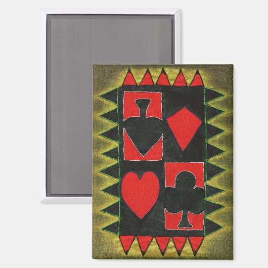 speelkaarten magneet (Voorkant / Achterkant)