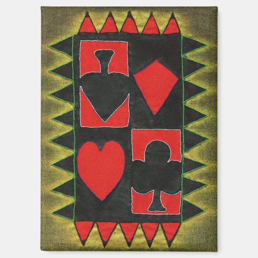 speelkaarten magneet (Voorkant)