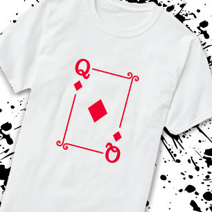 Speelkaarten - Matrix Diamonds Card Suits Queen T-shirt