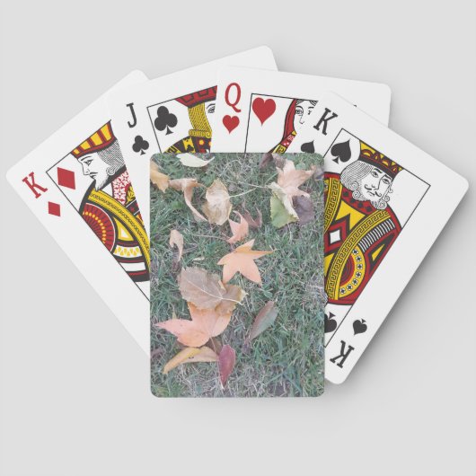 Speelkaarten met Bladeren (Achterkant)